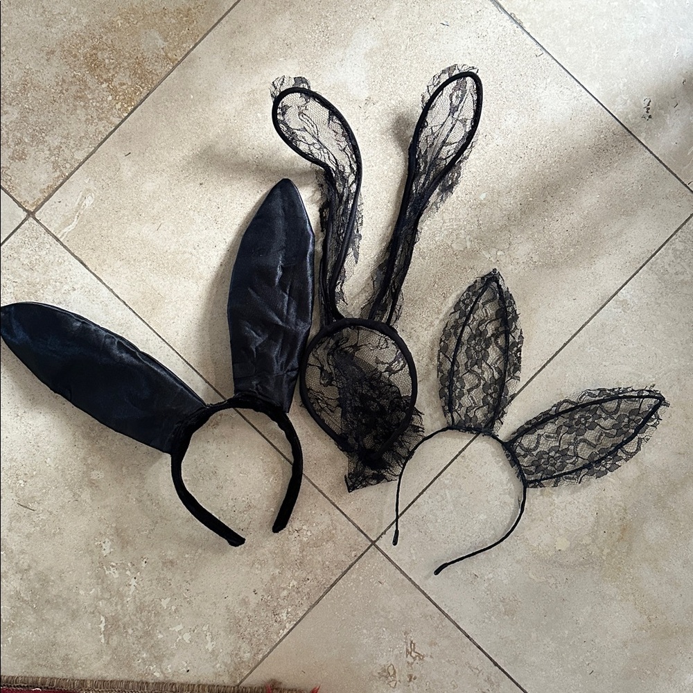 Sexy Black Bunny Ears - 3 Available • NWOT